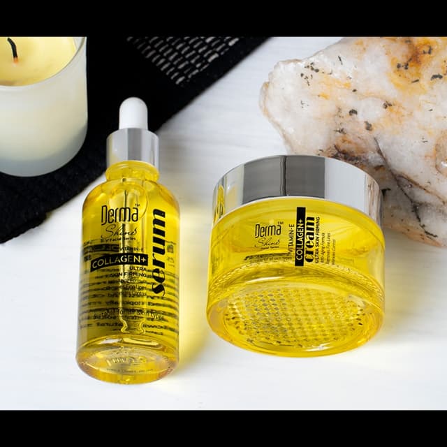Derma shine collagen+ cream & serum set