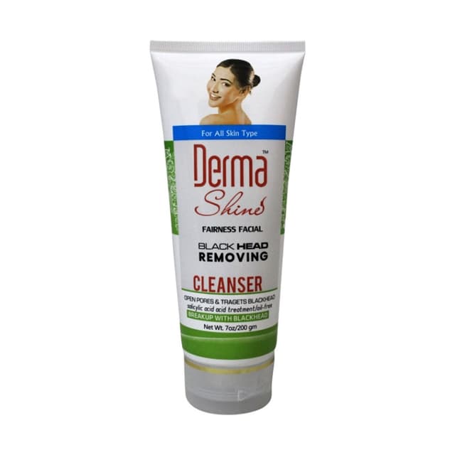 Derma shine black head removing cleanser