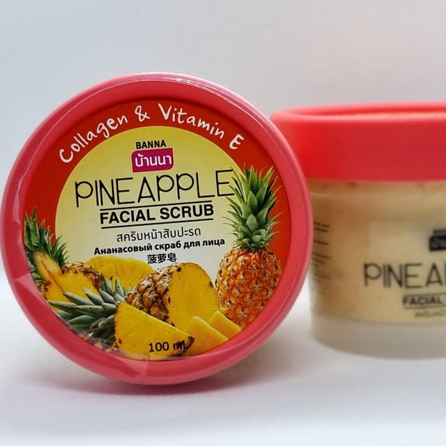 Pineapple facial scrub