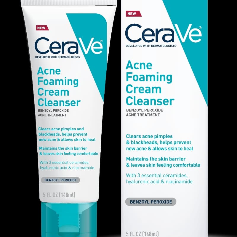 CeraVe acne foaming cream cleanser